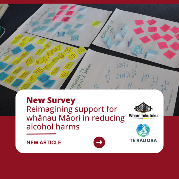 Whare Tukutuku launches survey to reimagine support for whānau Māori in reducing alcohol harms